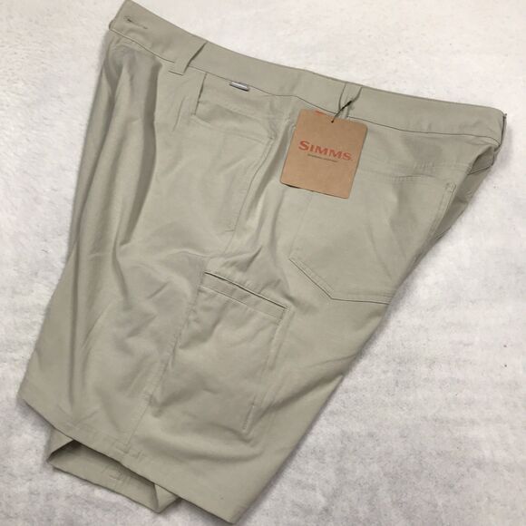 NWT SIMMS Challenger Short Men 40 Khaki Performance Fishing UPF 50+ - Picture 3 of 14